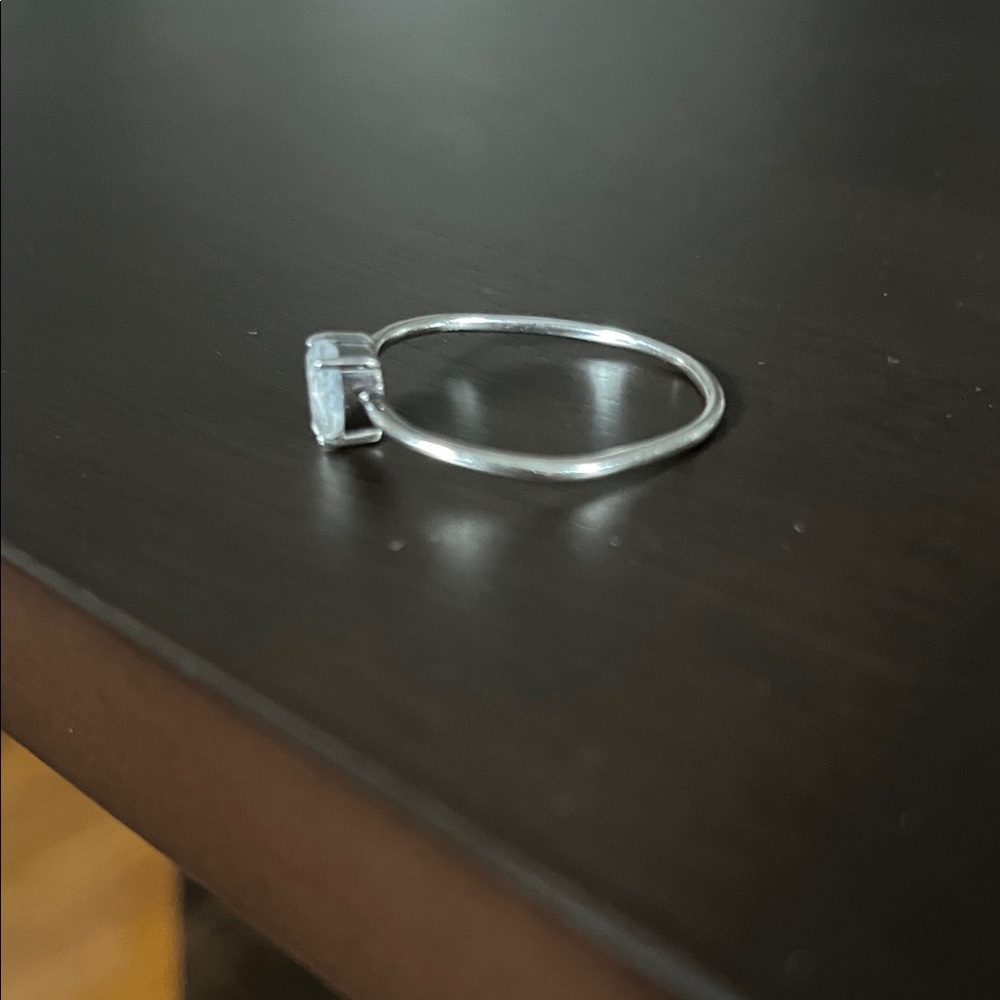 Silver Moonstone Ring sz 12 - Picture 6 of 7